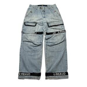 Marithe Francois Girbaud MFG Baggy Jeans Shuttle Tape Wide Leg Mens 32x31 Cargo